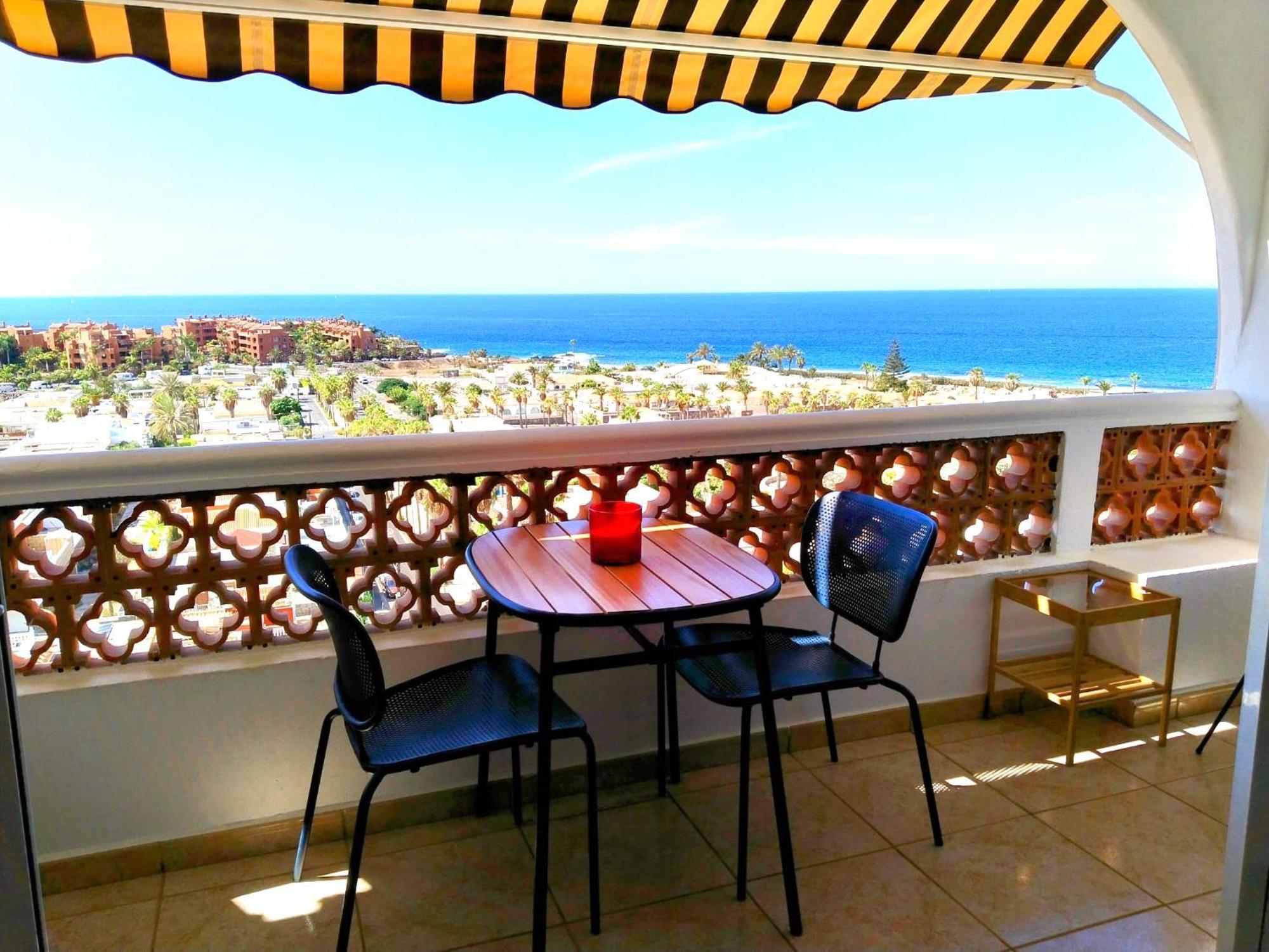 Palm-Mar Appartement Celeste 250M De L'Ocean Vue Mer Panoramique Bagian luar foto