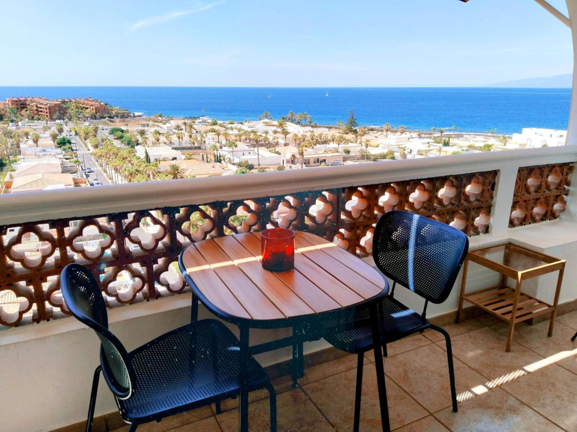 Palm-Mar Appartement Celeste 250M De L'Ocean Vue Mer Panoramique Bagian luar foto