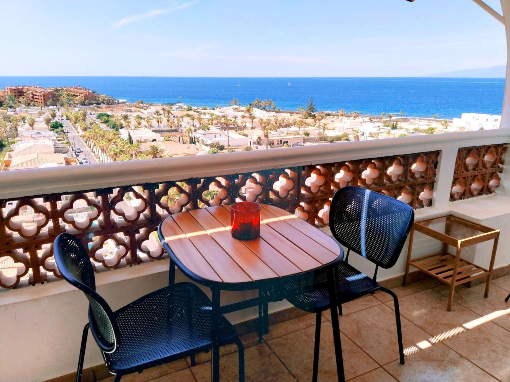 Palm-Mar Appartement Celeste 250M De L'Ocean Vue Mer Panoramique Bagian luar foto